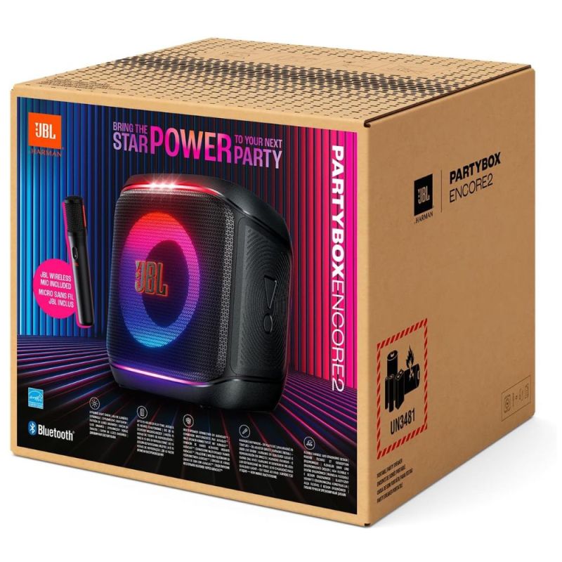 ENCEINTE PARTYBOX ENCORE 2 BLUETOOTH + MICRO 100W NOIR