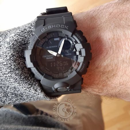 Men's G-Shock G-Squad GBA-800 Black Resin Watch