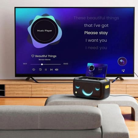 ENCEINTE KARAOKE X1 ECRAN TACTILE 13.3''+ 2 MICROS 800W