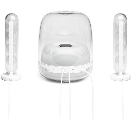 SYSTEME DE HAUT-PARLEURS SOUNDSTICKS SANS FIL BLANC