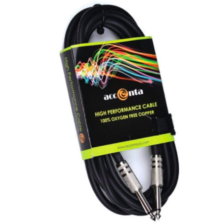 CABLE GUITARE 30' (10M) 1/4? MONO MALE 1/4? MONO MALE