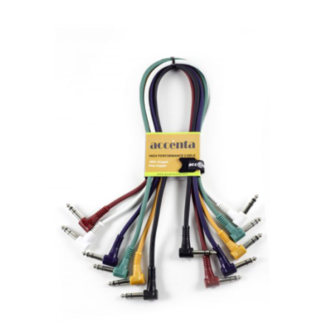 CABLES MULTICOLOR STEREO 18INCH