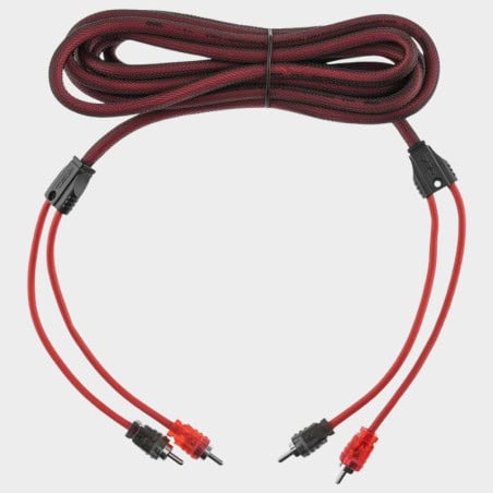CABLE STEREO 2 RCA 100 %CUIVRE OFC 4M ROUGE