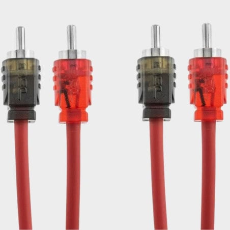 STEREO CABLE 2 RCA 100 %CUIVRE 4M RED