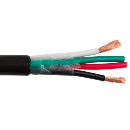 CABLE AUDIO HP 1.62MM GEL BURIAL 4 CONDUCT NOIR AU METRE