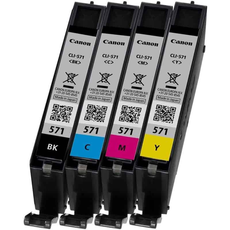 PACK OF 4 MULTI-COLOR CLI 571 INK CARTRIDGES