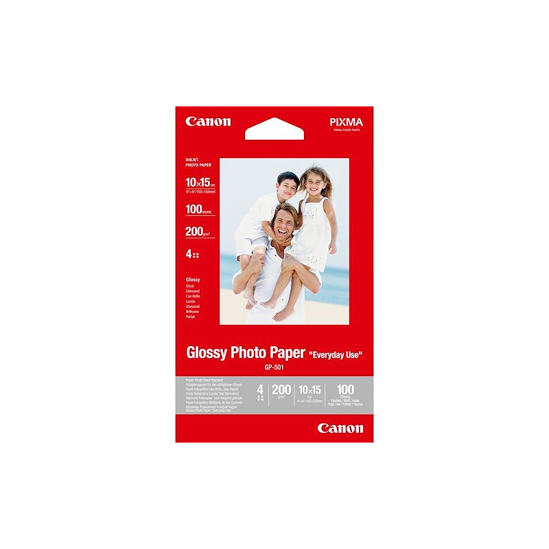 PAPIER PHOTO GP-501 BRILLANT10 X 15CM 210G X100