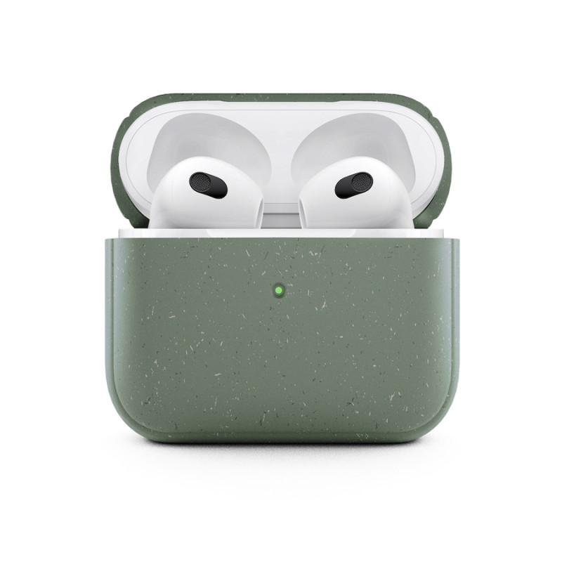 ETUI BIO BOITIER AIRPOD 3 VERT MINUIT