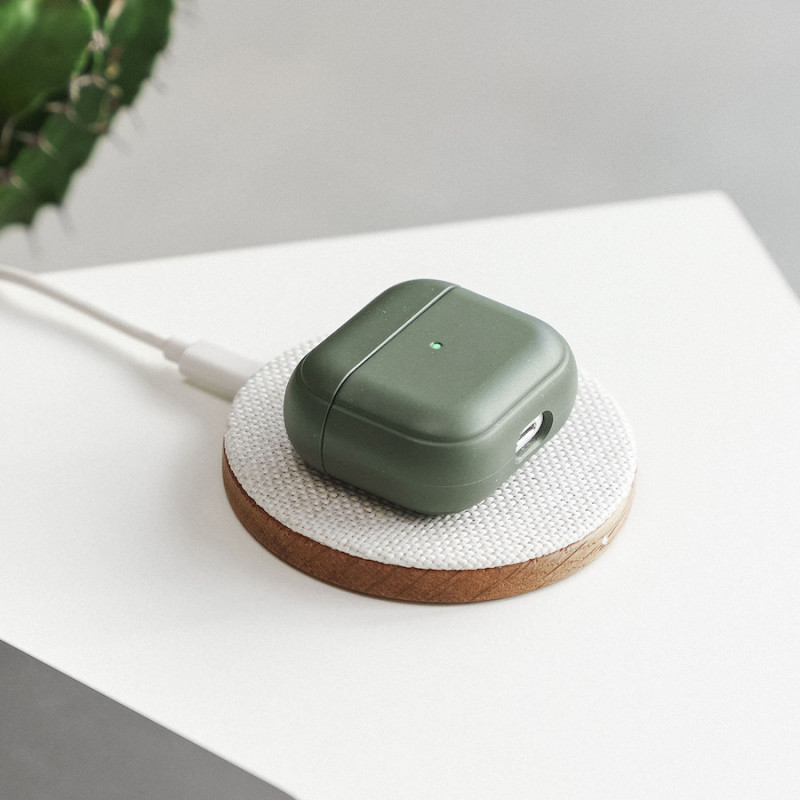 ETUI BIO BOITIER AIRPOD 3 VERT MINUIT