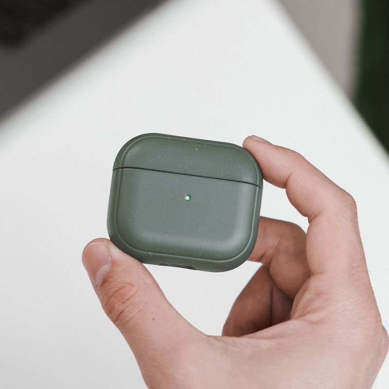ETUI BIO BOITIER AIRPOD 3 VERT MINUIT