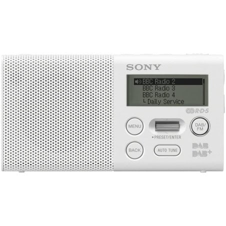 DAB FM DIGITAL RADIO WHITE