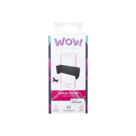 SUPPORT VOITURE AJUSTABLE SUR VENTILATION NOIR