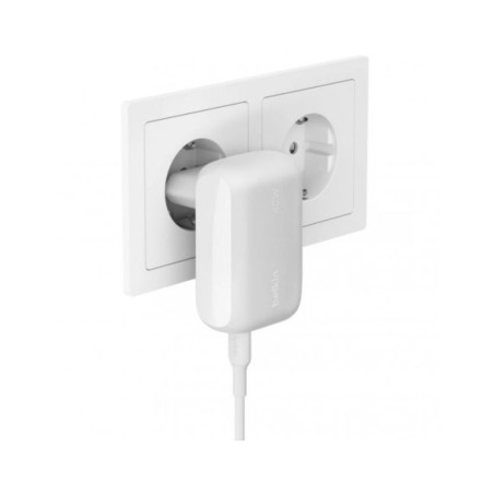 CHARGEUR SECTEUR 2 PORTS USB-C (30 W) + USB- A(12W) BLANC