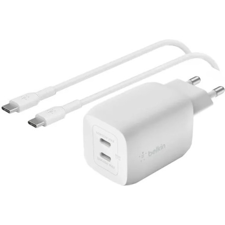 65W PRO 2-PORT USB C AC CHARGER AND USB-C TO USB-C CABLE