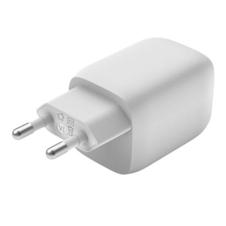 CHARGEUR SECTEUR DOUBLE USB-C GAN 65W BLANC