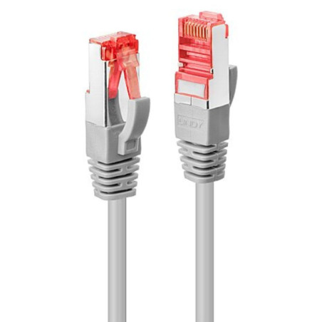 CABLE RESEAU CAT.6 S/FTP 7.5M GRIS ET ROUGE