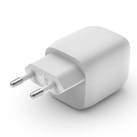 GAN 45W DUAL USB-C MAINS CHARGER WHITE