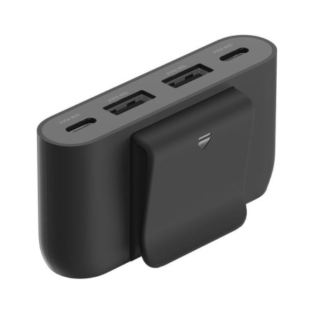 HUB CHARGEUR VOITURE 2 x USB, 2 x USB- 36W NOIR