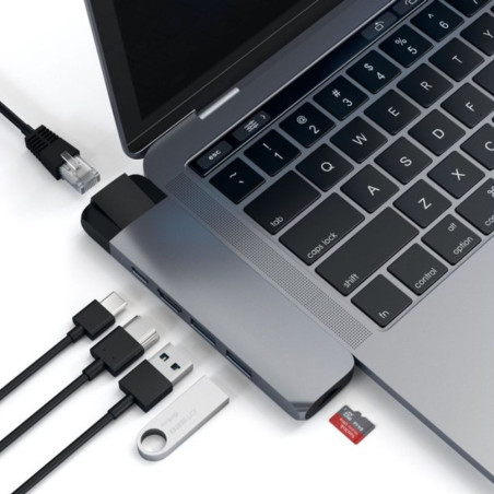 USB-C HUB WITH ETHERNET 4K HDMI SPACE GREY