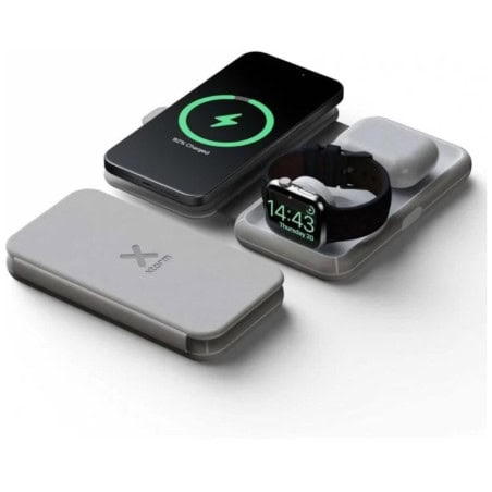 CHARGEUR DE VOYAGE SANS FIL PLIABLE 3 EN 1