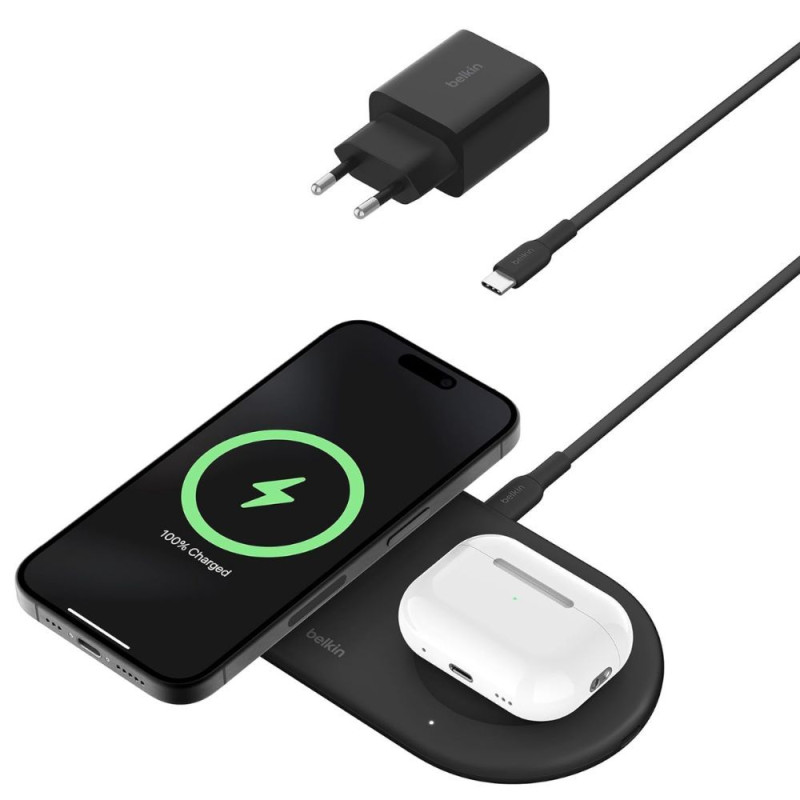 STATION DE CHARGE SANS FIL INDUCTION ET MAGNETIQUE 15W