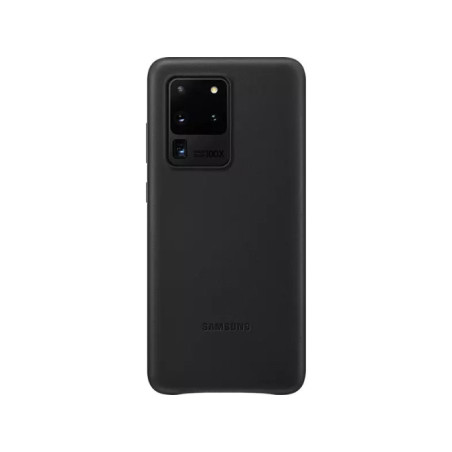 COQUE COVER S20 ULTRA CUIR NOIR