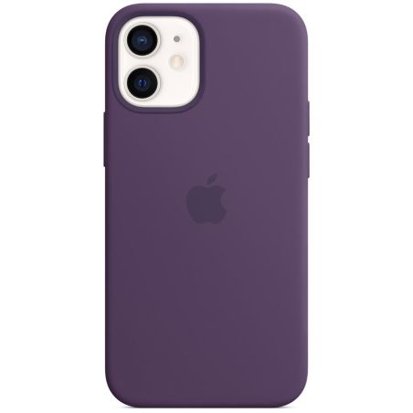 COQUE IPHONE 12 MINI SILICONE MAGSAFE AMETHYSTE