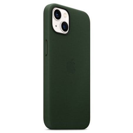 COQUE EN CUIR AVEC MAGSAFE POUR IPHONE 13 MINI VERT SEQUOIA