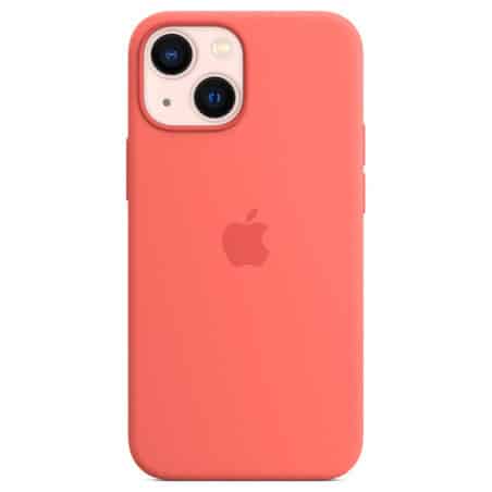COQUE SILICONE AVEC MAGSAFE POUR IPHONE 13 MINI POMELO ROSE