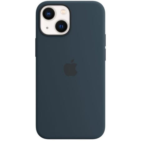 COQUE SILICONE AVEC MAGSAFE POUR IPHONE 13 MINI BLEU ABYSSE