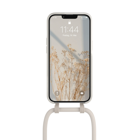 COQUE BIO CHANGE COLLIER 2 EN 1 POUR IPHONE 13 MINI BLANC COLOMBE