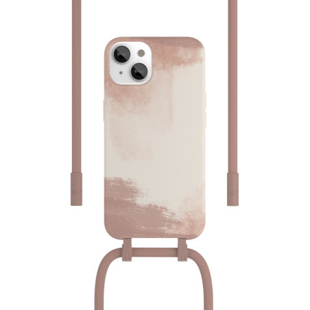 COQUE BIO CHANGE COLLIER 2 EN 1 POUR IPHONE 13 MINI ROUGE ARGILE