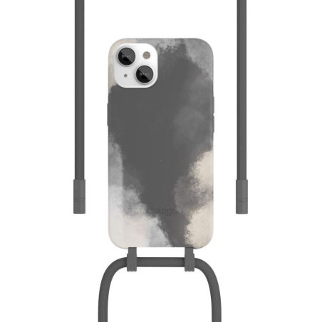 COQUE BIO CHANGE COLLIER 2 EN 1 POUR IPHONE 13 MINI GRIS ANTHRACITE