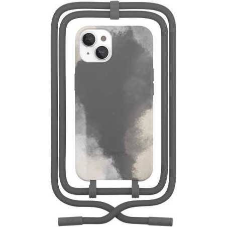 COQUE BIO CHANGE COLLIER 2 EN 1 POUR IPHONE 13 MINI GRIS ANTHRACITE