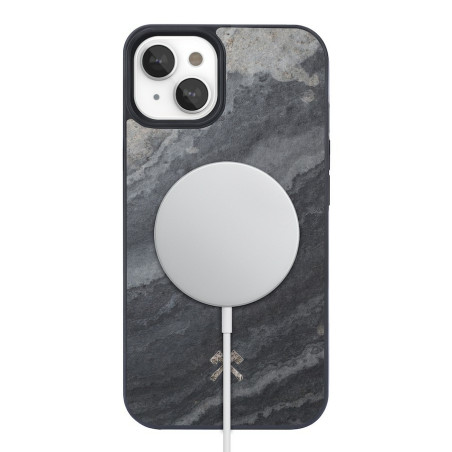 COQUE EN PIERRE PARE-CHOCS IPHONE 13 MAGSAFE GRIS CAMO