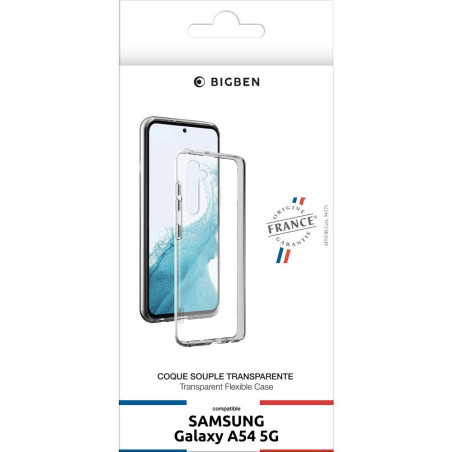 COQUE G A54 5G SOUPLE TRANSPARENT