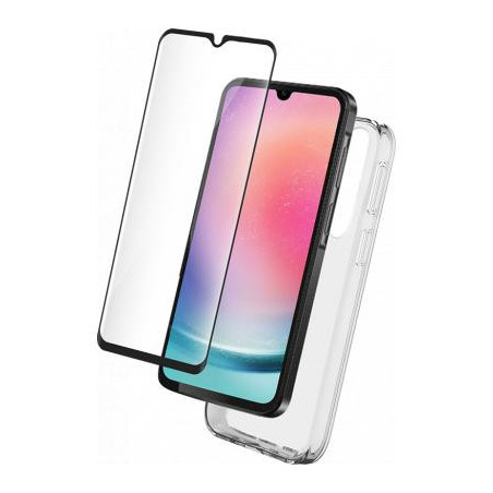 PACK G A25 TRANSPARENT CASE + SMARTFRAME TEMPERED GLASS