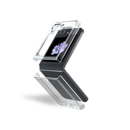 DOUBLE COQUE RENFORCEE G Z FLIP 5 DUO TRANSPARENT