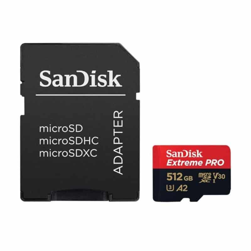 CARTE MEMOIRE EXTREME PRO MICROSDXC UHS-I 512 GO + ADAPTATEUR SD