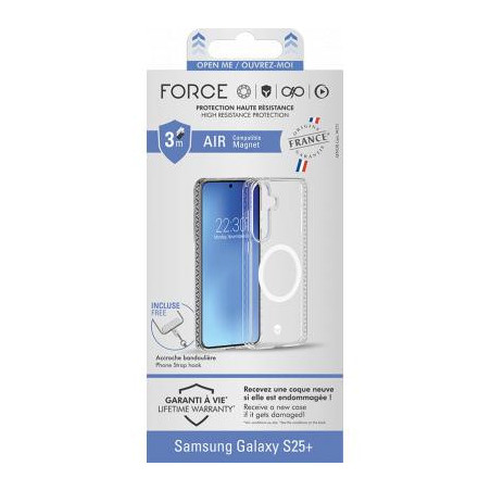 COQUE RENFORCEE MAGNET GALAXY S25+ TRANSPARENTE