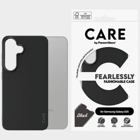 COQUE ARRIERE FASHIONNABLE POUR GALAXY S25 NOIR