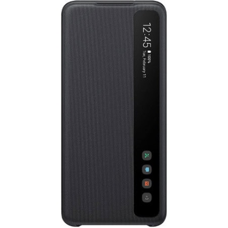 ETUI A BANDE TRANSPARENTE GALAXY S20 NOIR