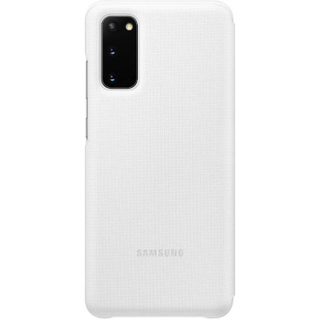 ETUI A RABAT LED GALAXY S20 BLANC