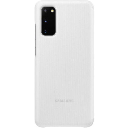ETUI A BANDE TRANSPARENTE GALAXY S20 BLANC