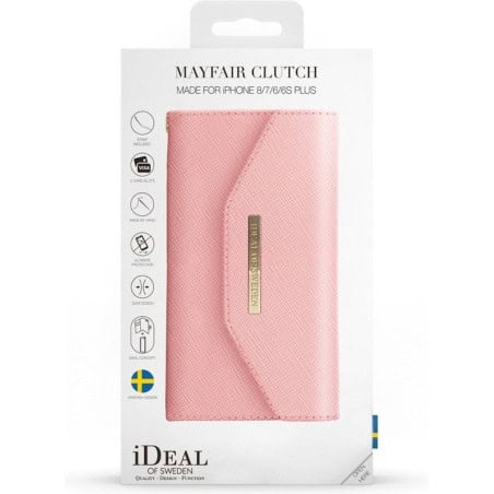 ETUI MAYFAIR CLUTCH POUR IPHONE 6/7/8/SE/SE2 ROSE