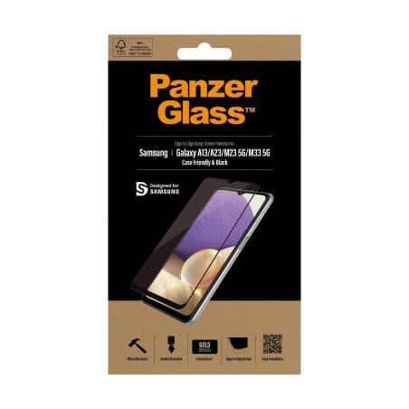 VERRE TREMPE POUR GALAXY A13/ M23 5G/ M33 5G CF BLACK