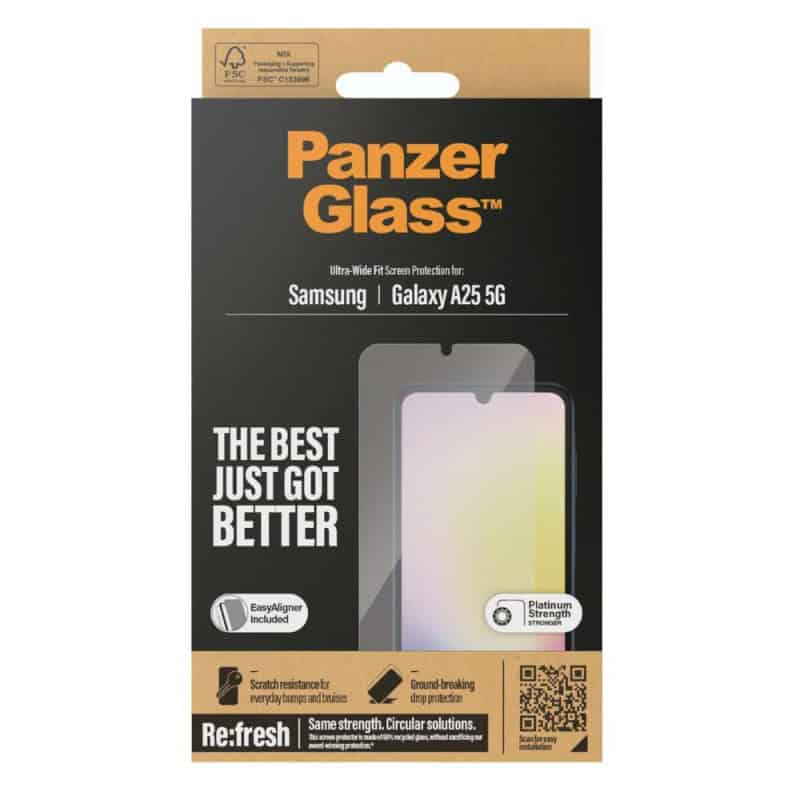 VERRE TREMPE POUR GALAXY A25 5G ULTRA-LARGE AVEC EASYALIGNER