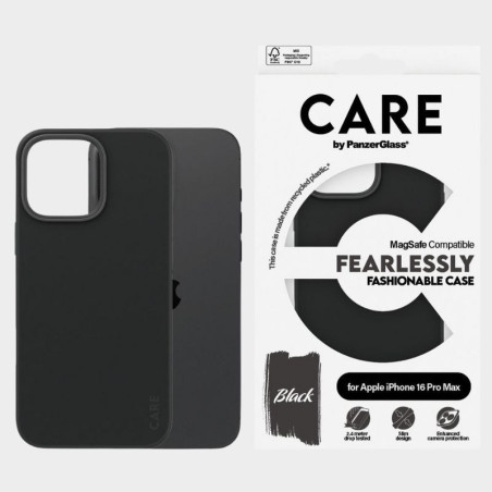 COQUE RIGIDE FASHIONABLE CARE POUR IPHONE 16 PRO MAX NOIR