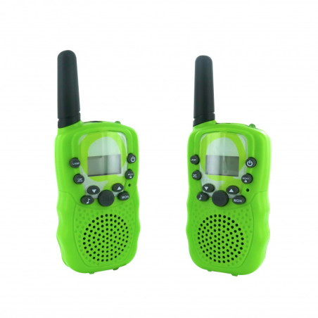 TALKIE WALKIE AVEC FONCTION LAMPE TORCHE VERT