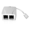 ADSL RJ45 MALE / 2 RJ45 FEMALE SOCKET
